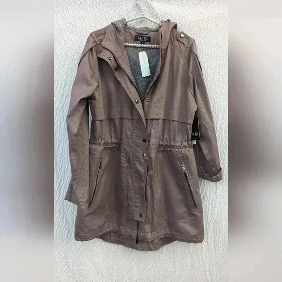 MO-KA by Santa Fe Apparel Anorak Hooded Jacket Dusty Rose Womens Large NWT - Picture 9 of 10